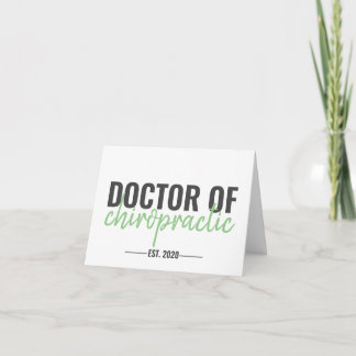 Chiropractor Graduation Card, DC Graduation Card