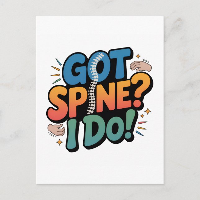 Chiropractor Humor Spine Health Quote Postcard (Front)