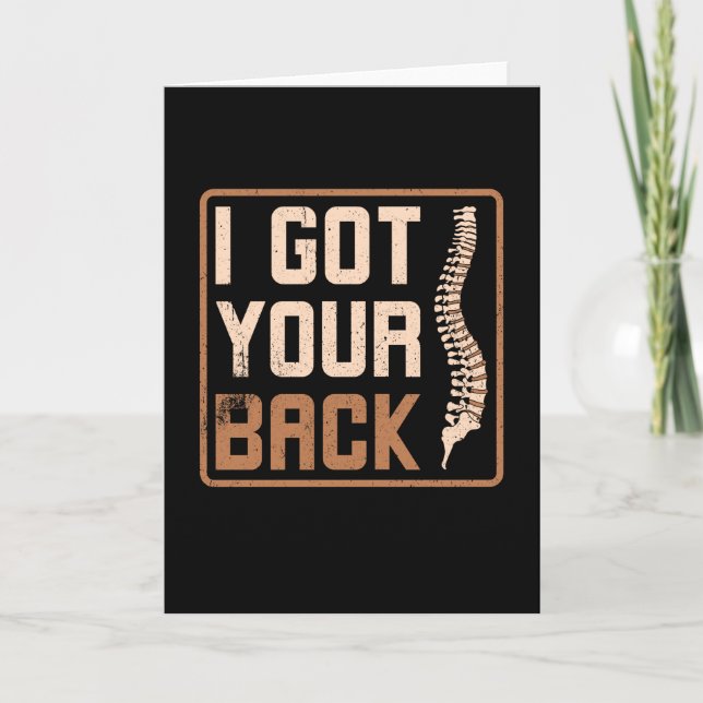 Chiropractor I Got Your Back Card (Front)