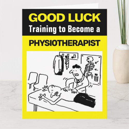 Chiropractor is Treating a Patient Funny Cartoon Card