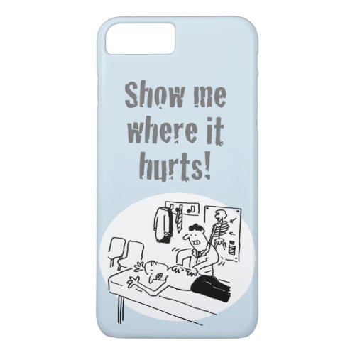 Chiropractor is Treating a Patient Funny Cartoon iPhone 8 Plus7 Plus Case