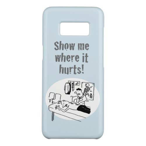 Chiropractor is Treating a Patient Funny Cartoon Case_Mate Samsung Galaxy S8 Case