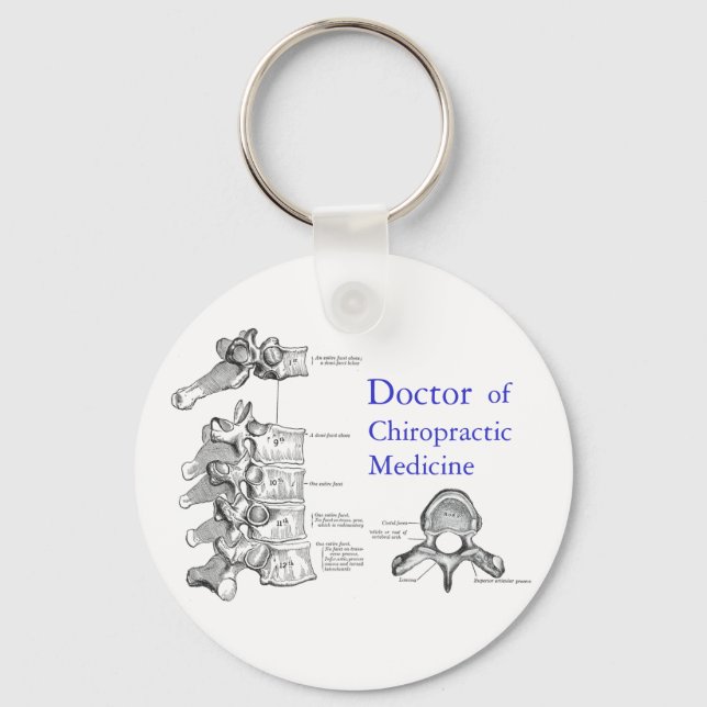 Chiropractor Key-chain Keychain (Front)