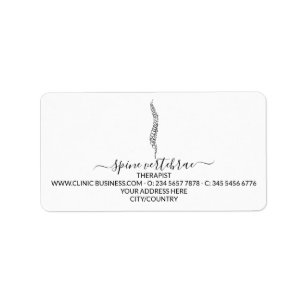 Chiropractor Licensed Massage Therapist Label