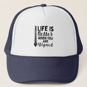 Chiropractor Life is Better Coworker Birthday Gag Trucker Hat