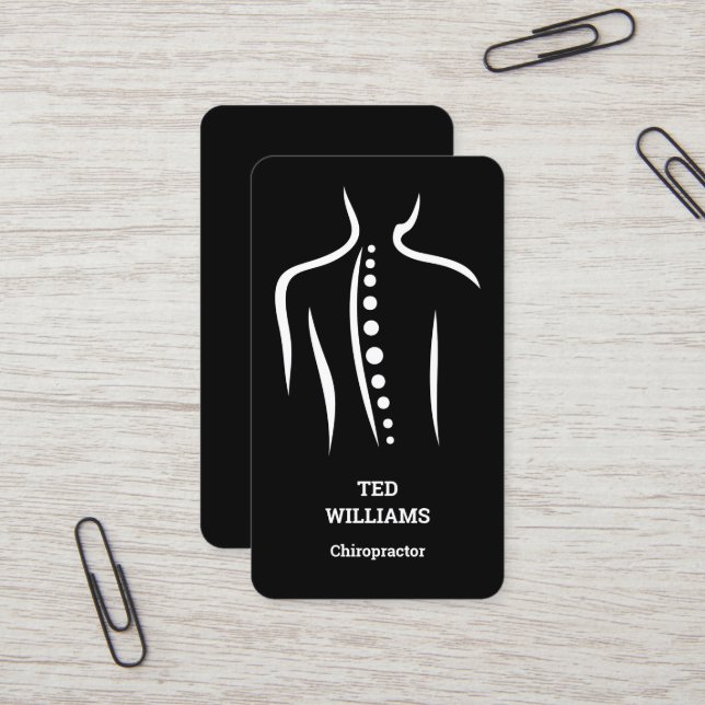 Chiropractor Manual Therapist Business Card (Front/Back In Situ)