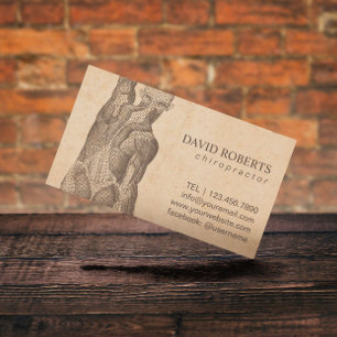 Chiropractor Massage Therapy Vintage Appointment Card