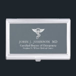 Chiropractor Personalized Business Card Case<br><div class="desc">Custom business card holder tailored to a doctor of Chiropractic Medicine.</div>