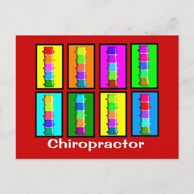 Chiropractor Popart  Gifts Postcard (Front)