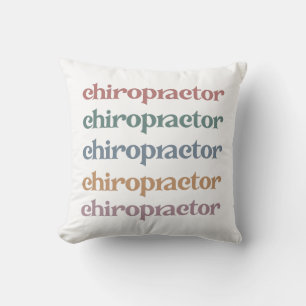 Chiropractor Retro Chiropractic Chiro Squad Gifts Throw Pillow