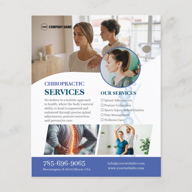 Chiropractor Services Custom Flyer (Front)