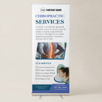 Chiropractor Services Custom  Retractable Banner