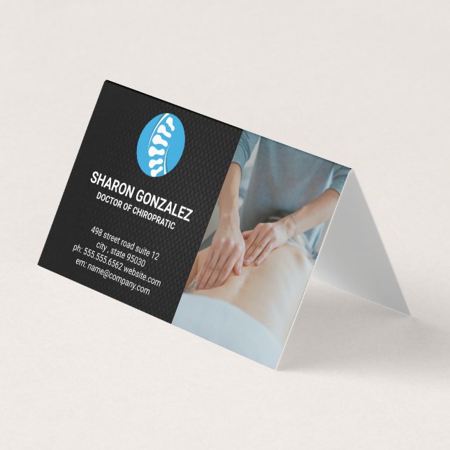 Chiropractor | Spinal Cord Anatomy Business Card (Front)