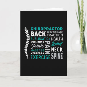 Chiropractor Spine Chiro Medicine Chiropractic Card
