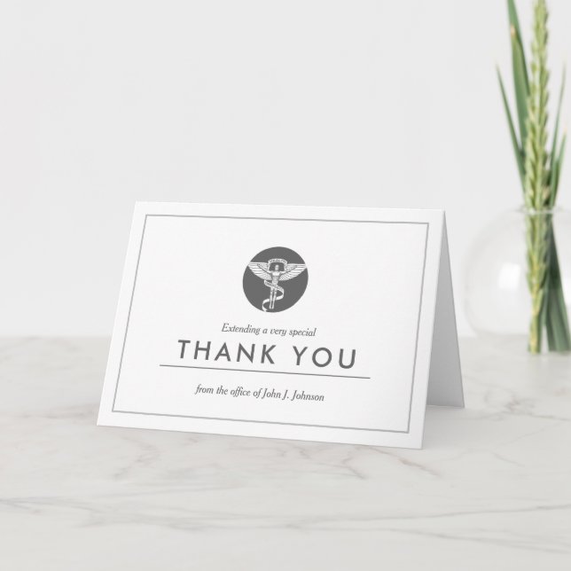 Chiropractor Themed | Minimalist Thank You (Front)