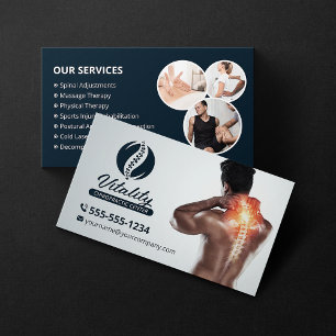 Chiropractor Therapist Chiropractic Care Clinic Business Card