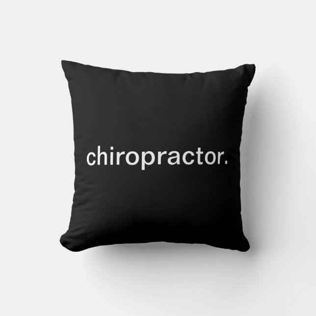 Chiropractor Throw Pillow (Front)