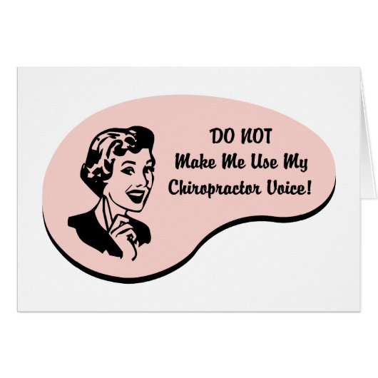 Chiropractor Voice Cards (Front Horizontal)