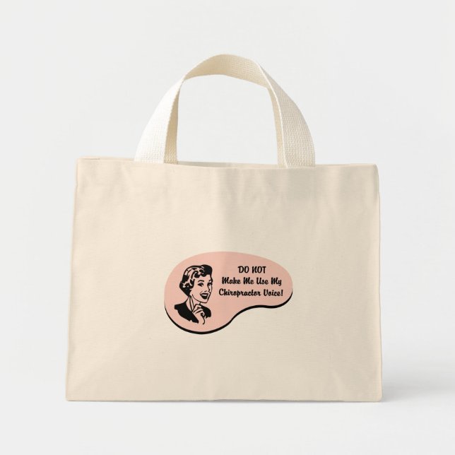 Chiropractor Voice Mini Tote Bag (Front)