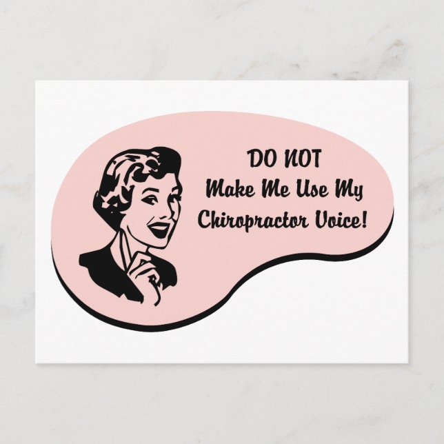 Chiropractor Voice Postcard (Front)