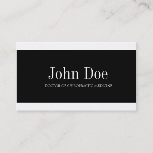 Chiropractor W/W Business Card Templates