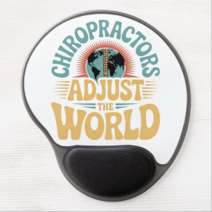 Chiropractors Adjust the World Retro Design Gel Mouse Pad
