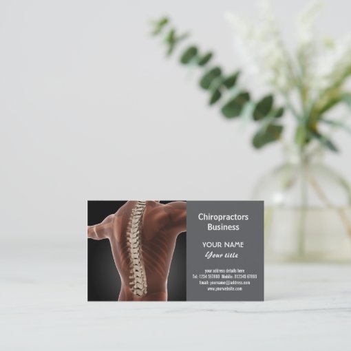Chiropractors Business Card Zazzle