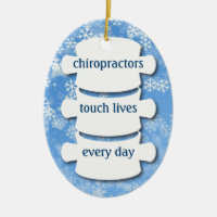 Chiropractors Touch Lives Personalized Ornament