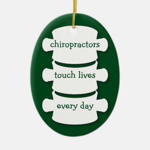 Chiropractors Touch Lives Personalized Ornament