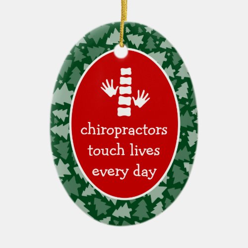Chiropractors Touch Lives Personalized Ornament