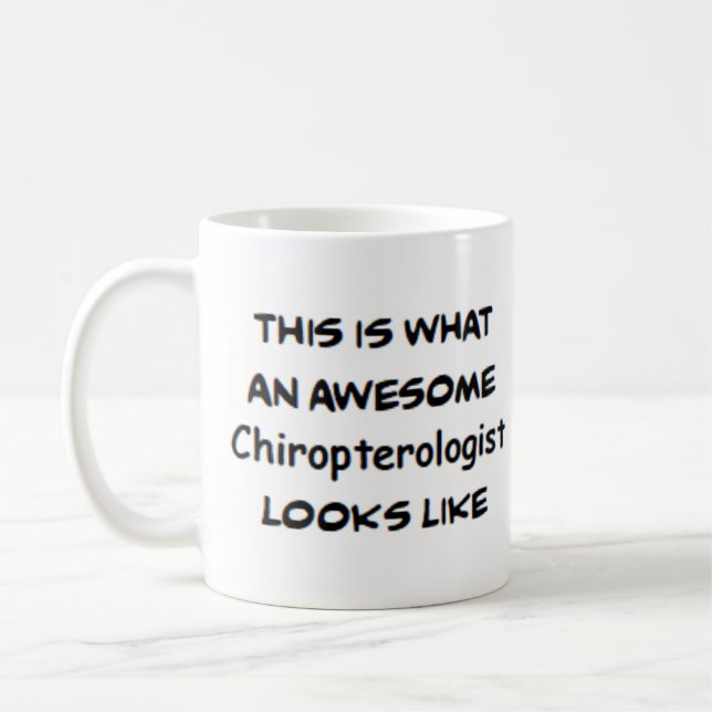 chiropterologist, awesome coffee mug (Left)