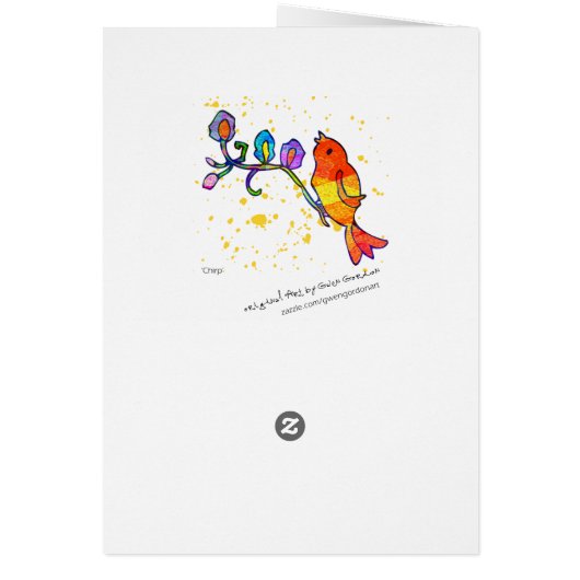 'Chirp' Cards (Back)