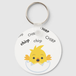 Chirp Hatching Chick Cute Emoji Keychain