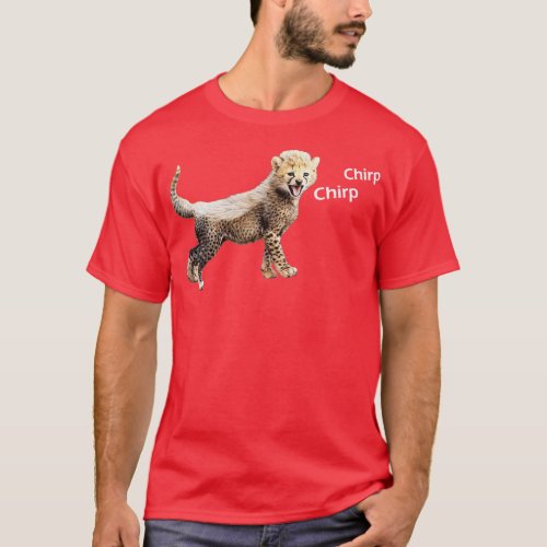 Chirping Baby Cheetah T_Shirt