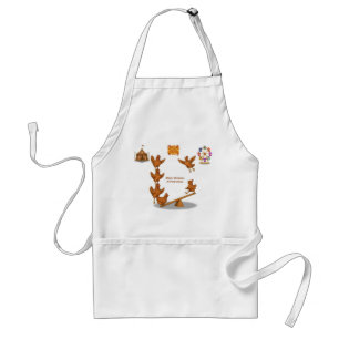 Chirpy Chickens acrobat squad Adult Apron