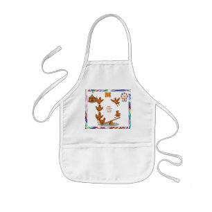 Chirpy Chickens acrobat squad Kids' Apron