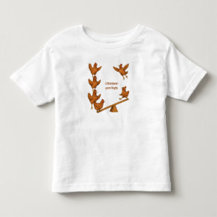 Chirpy Chickens acrobat squad Toddler T-shirt