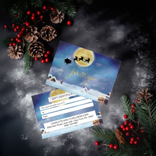 Chirstmas Business Gift Certificates