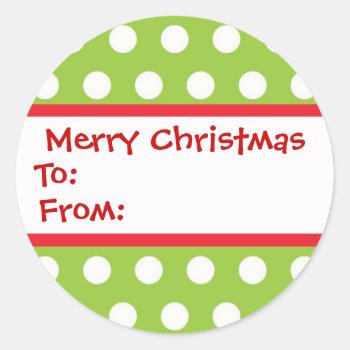 Chirstmas Gift Stickers by jgh96sbc at Zazzle