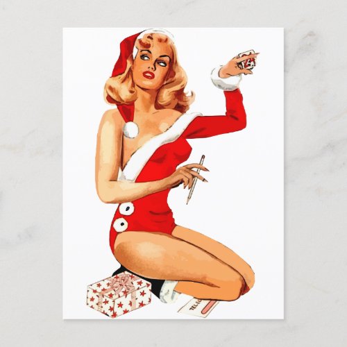 Chirstmas Pin_Up                      Postcard