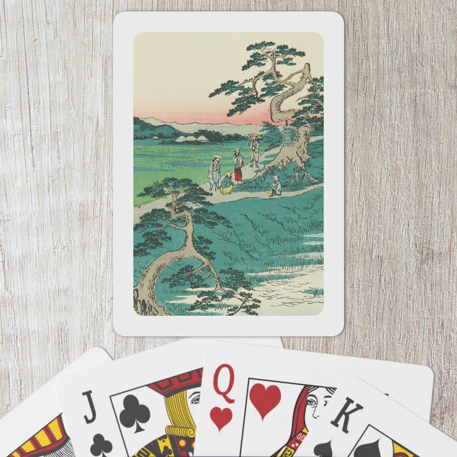 Chiryuu, Japan: Vintage Woodblock Print Poker Cards (Chiryuu, Japan Playing Cards- Table View)