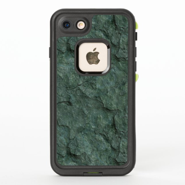 Chiseled Gray Green Rock LifeProof iPhone Case (Back)