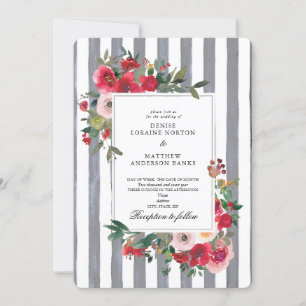 Chiseled Stone Colored Wedding Invitation