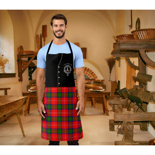 Chisholm Clan Badge & Tartan Kilt Apron