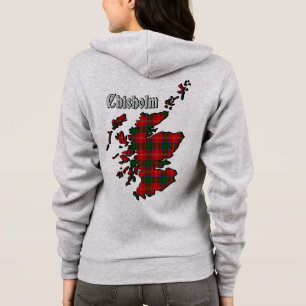 Chisholm Clan Badge & Tartan w/Motto Women's Hoodie