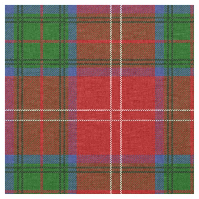 Chisholm Scottish Clan Tartan Fabric (Close Up)