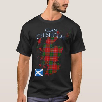 Chisholm Scottish Clan Tartan Scotland T-shirt by thecelticflame at Zazzle