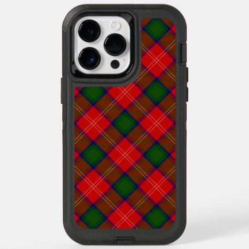 Chisholm tartan red green plaid OtterBox iPhone 14 pro max case