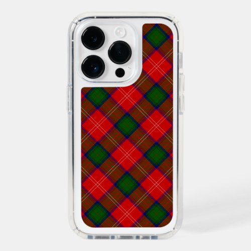 Chisholm tartan red green plaid speck iPhone 14 pro case