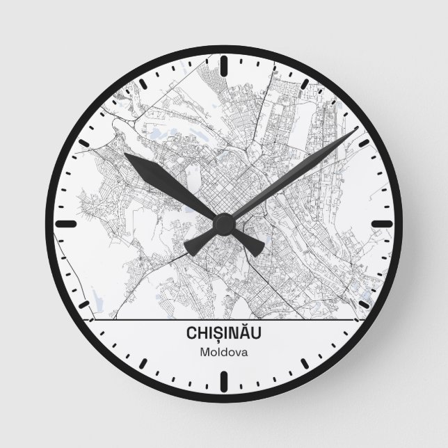 Chisinau Clock City Line Art (Front)